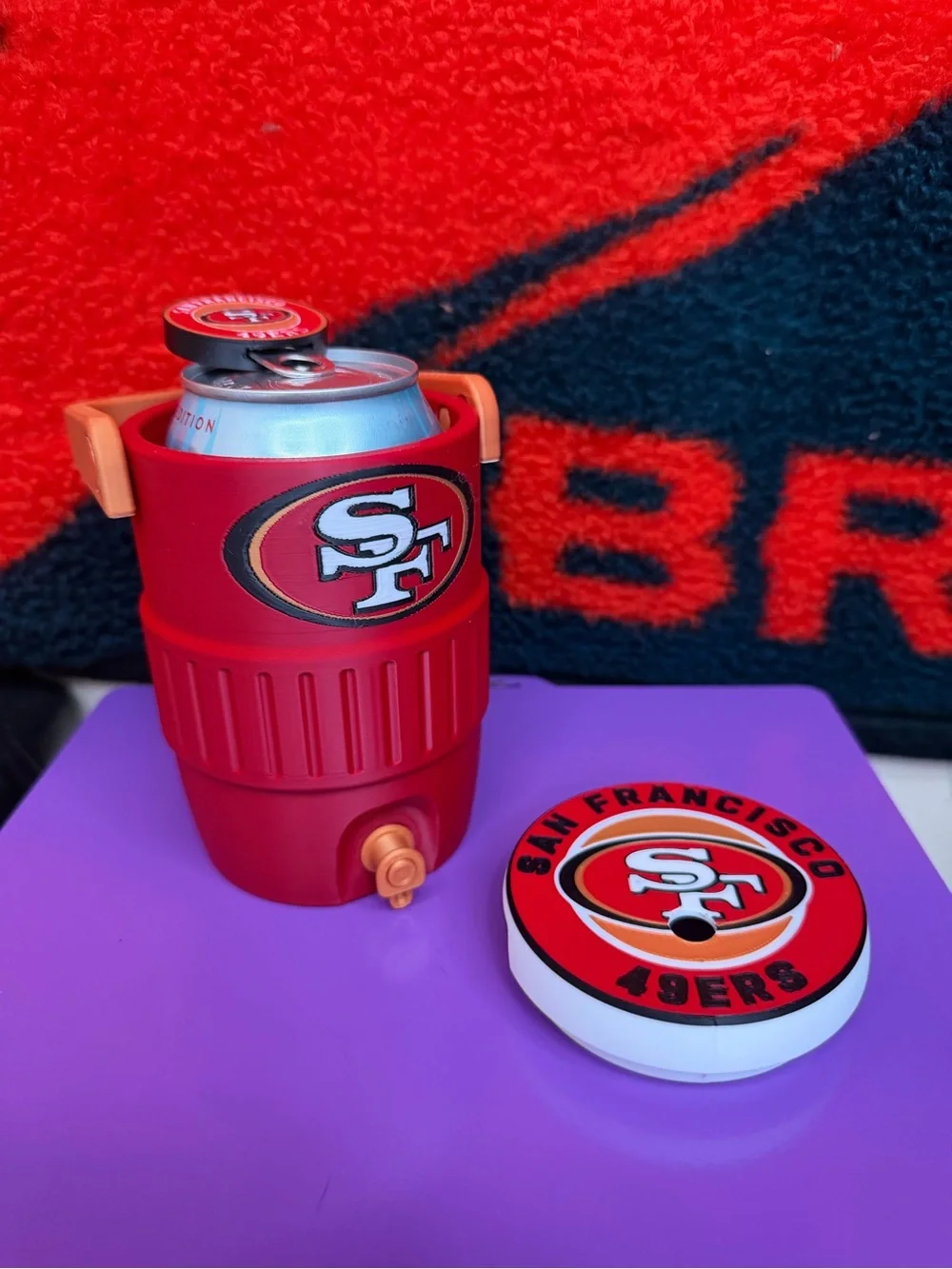 Custom Design - San Francisco 49ers Cooler Can Holder 12 oz by 3d print